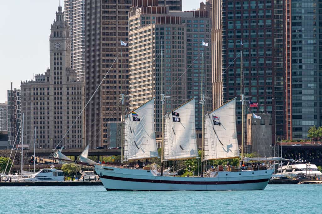 Tall Ship Windy Skyline Sail and Skyline Sail with Tales of Real